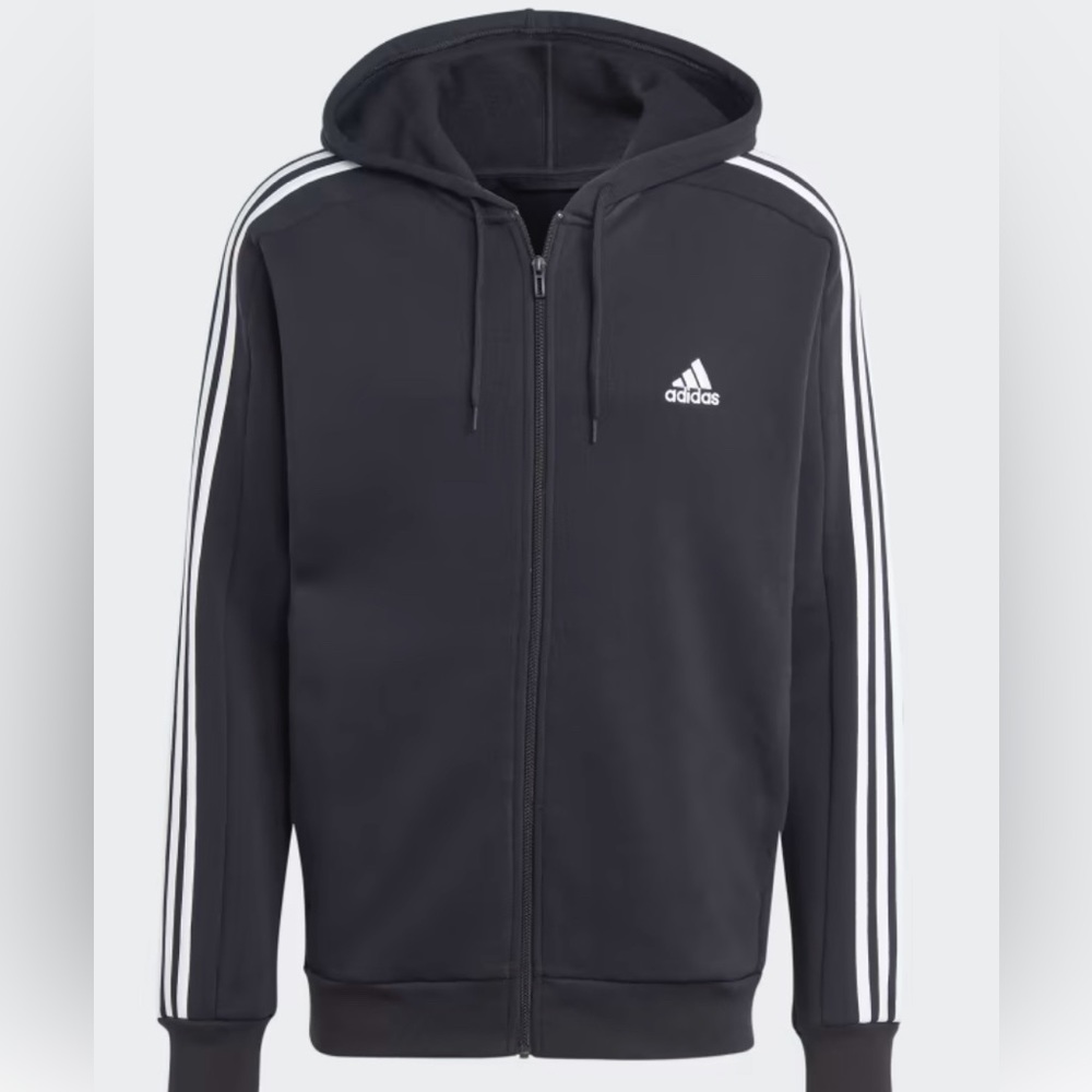 ADIDAS 3-STRIPES FULL-ZIP HOODIE [S]